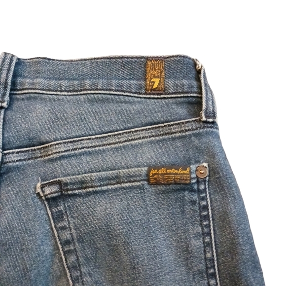 7 For All Mankind Jeans Guinevere High Waist Ankle Jeans - Picture 6 of 9